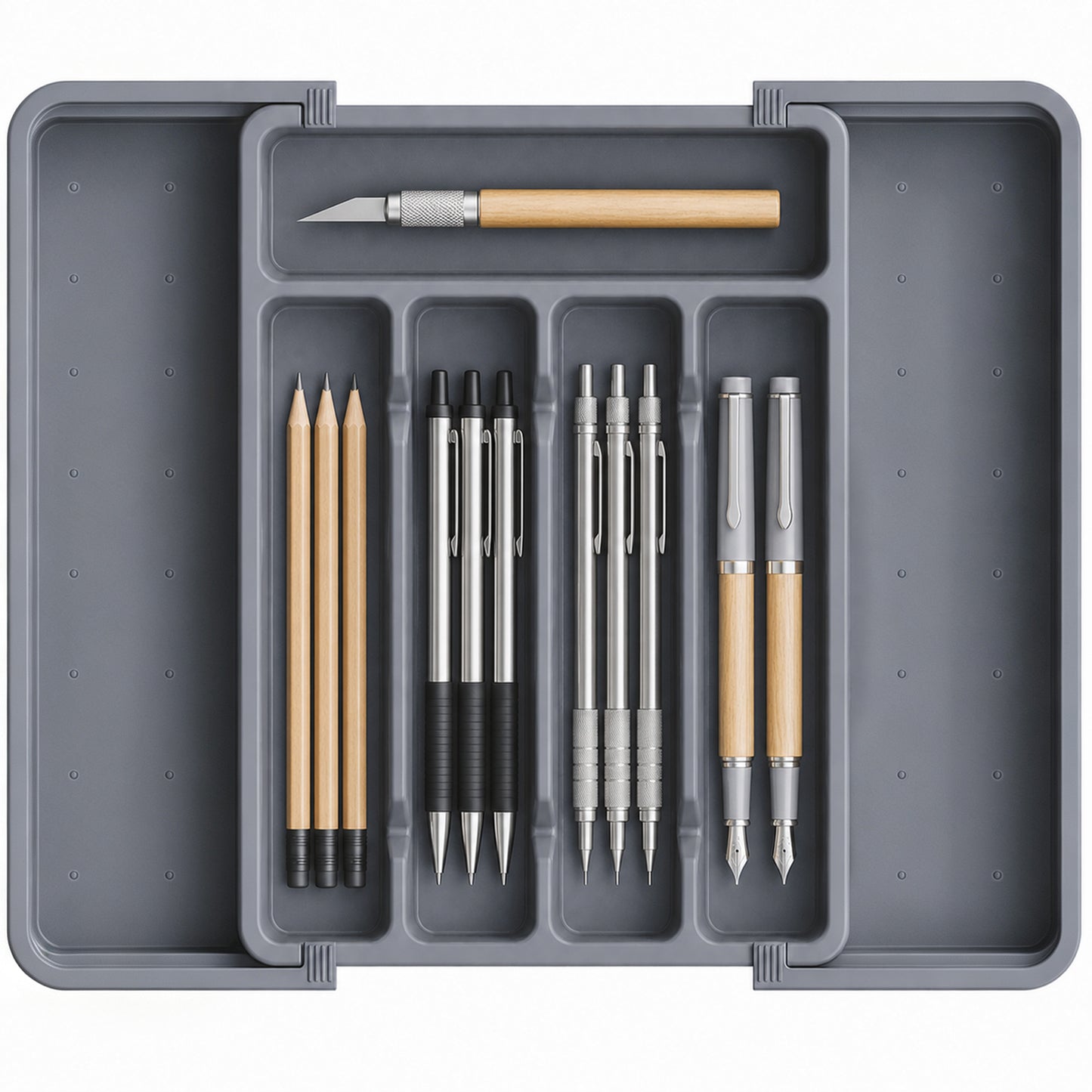 Adjustable & Expandable Silverware Drawer Organizer